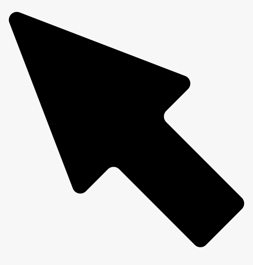 Up Right Black Arrow - Flecha Negra Png, Transparent Png