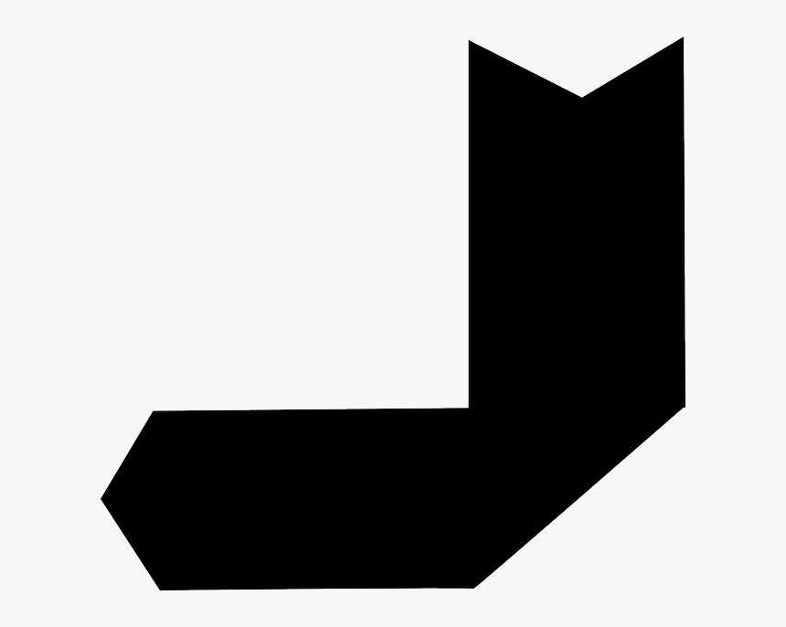 Down Left Black Arrow Svg Clip Arts - Shapes Black And White Effects Png Pointing, Transparent Png