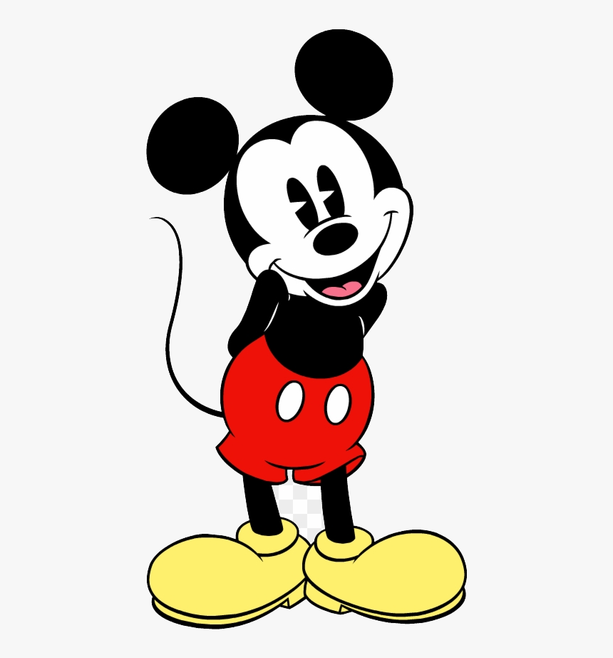 Disney World Clip Art Mickey Mouse Cartoon Transparent - Mickey Mouse With Suspenders, HD Png Download