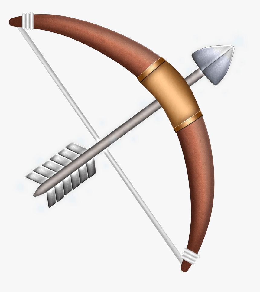 Black Arrow Hunting Clipart - Animated Bow And Arrow Png, Transparent Png