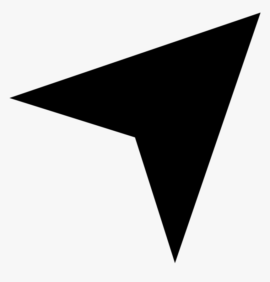 Arrow Triangular Black Shape Symbol Pointing Upper, HD Png Download