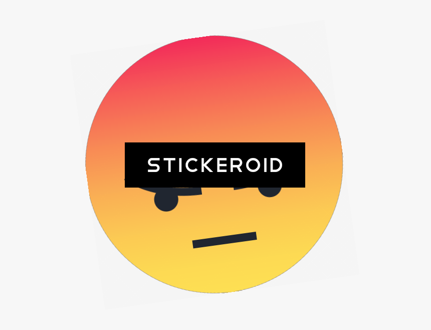Angry Reaction Emoji - Circle, HD Png Download