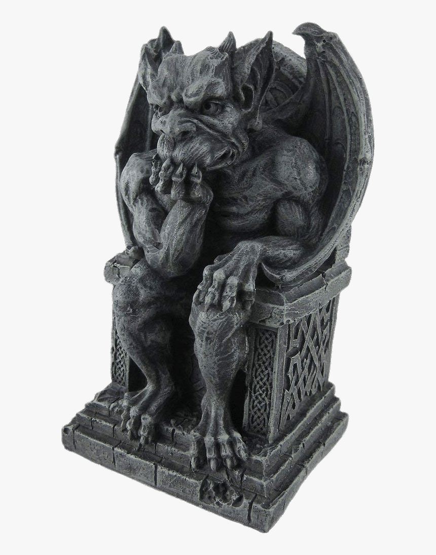Gargoyle On Throne - Statue Gargoyle, HD Png Download