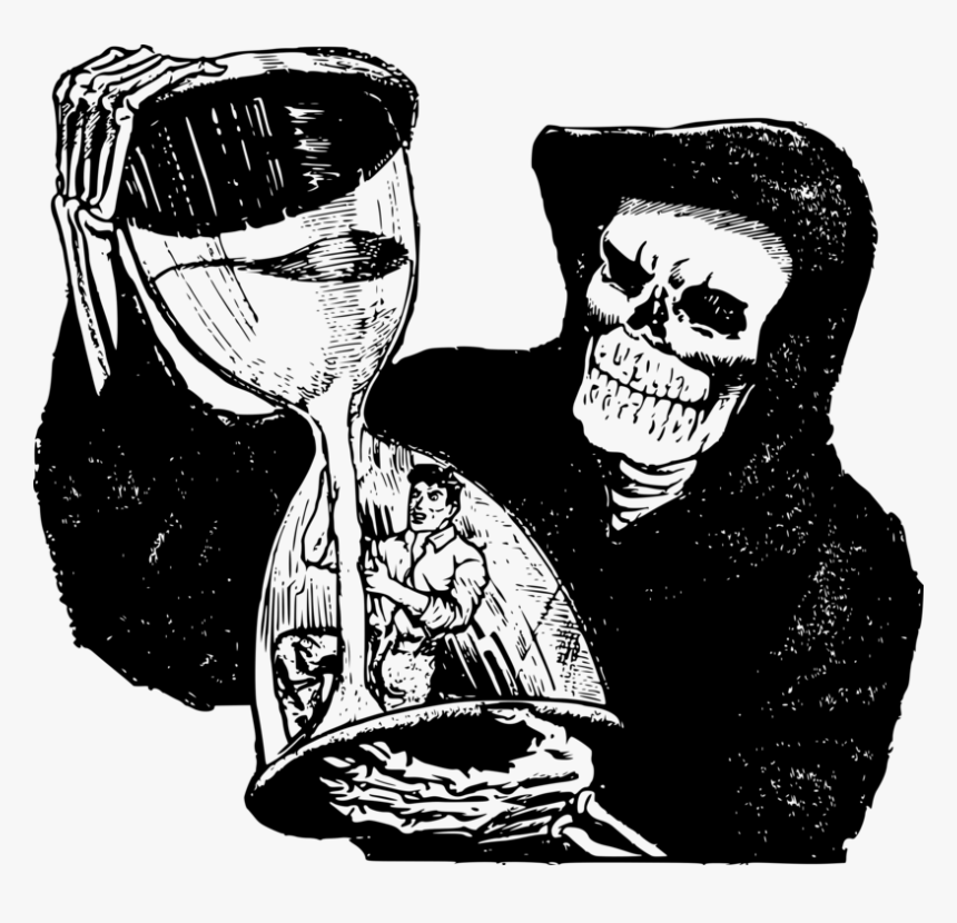 Grim Reaper And Man, HD Png Download