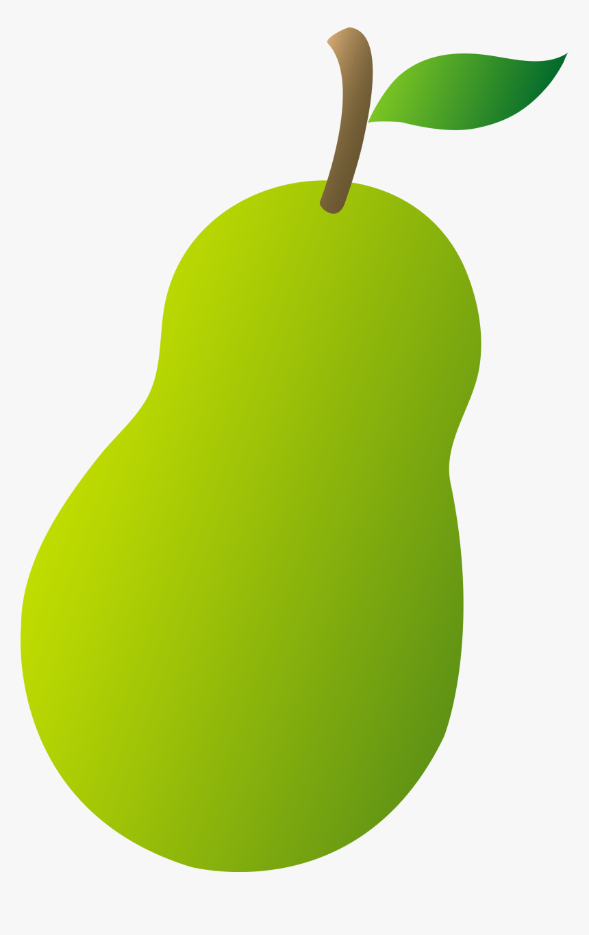 Green Pear Clipart - Pear Clip Art, HD Png Download