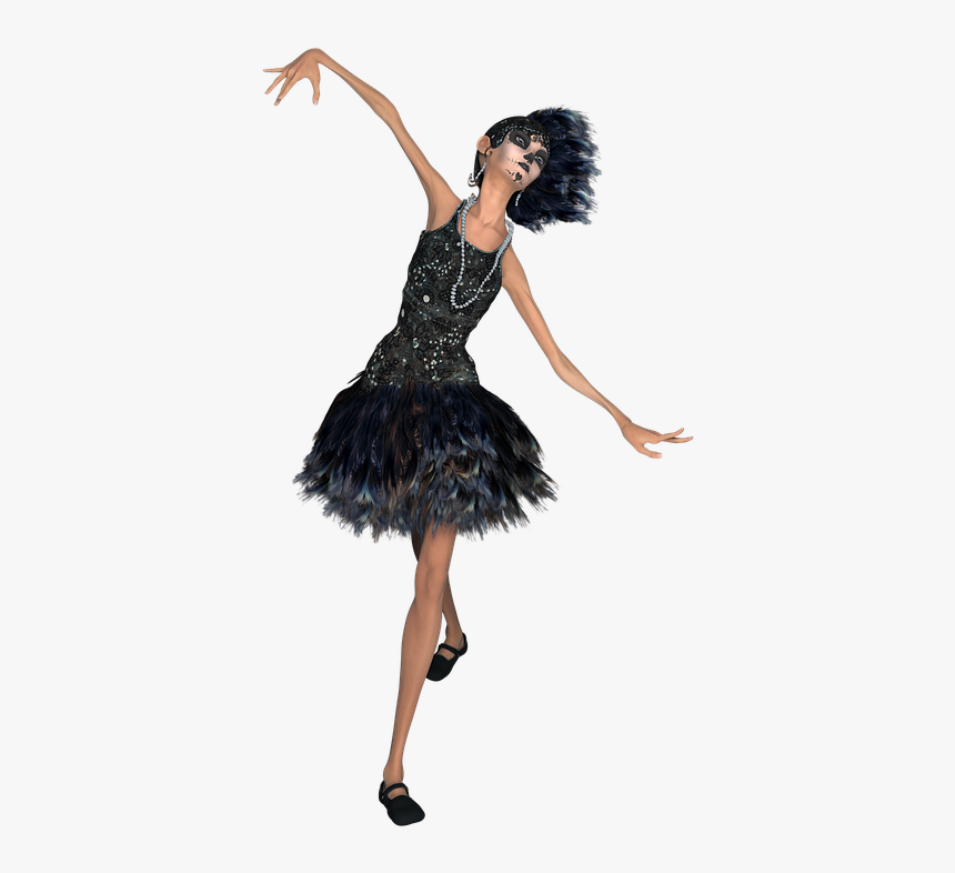 Thin, Lady, Sugar, Skull, Feathers, Render, Model, - Thin Lady, HD Png Download
