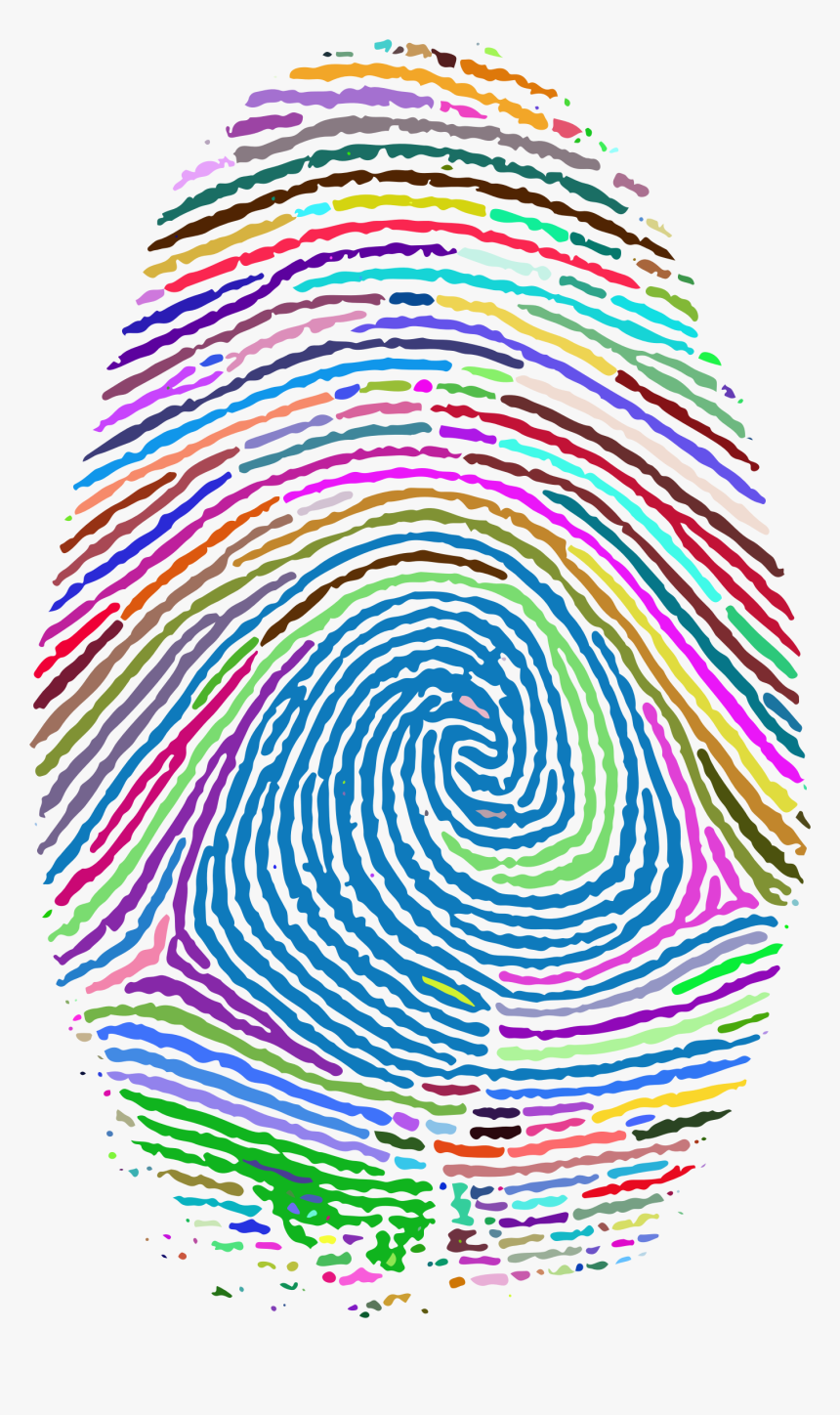 Fingerprint Footprint Clip Art - Transparent Background Fingerprint Png, Png Download