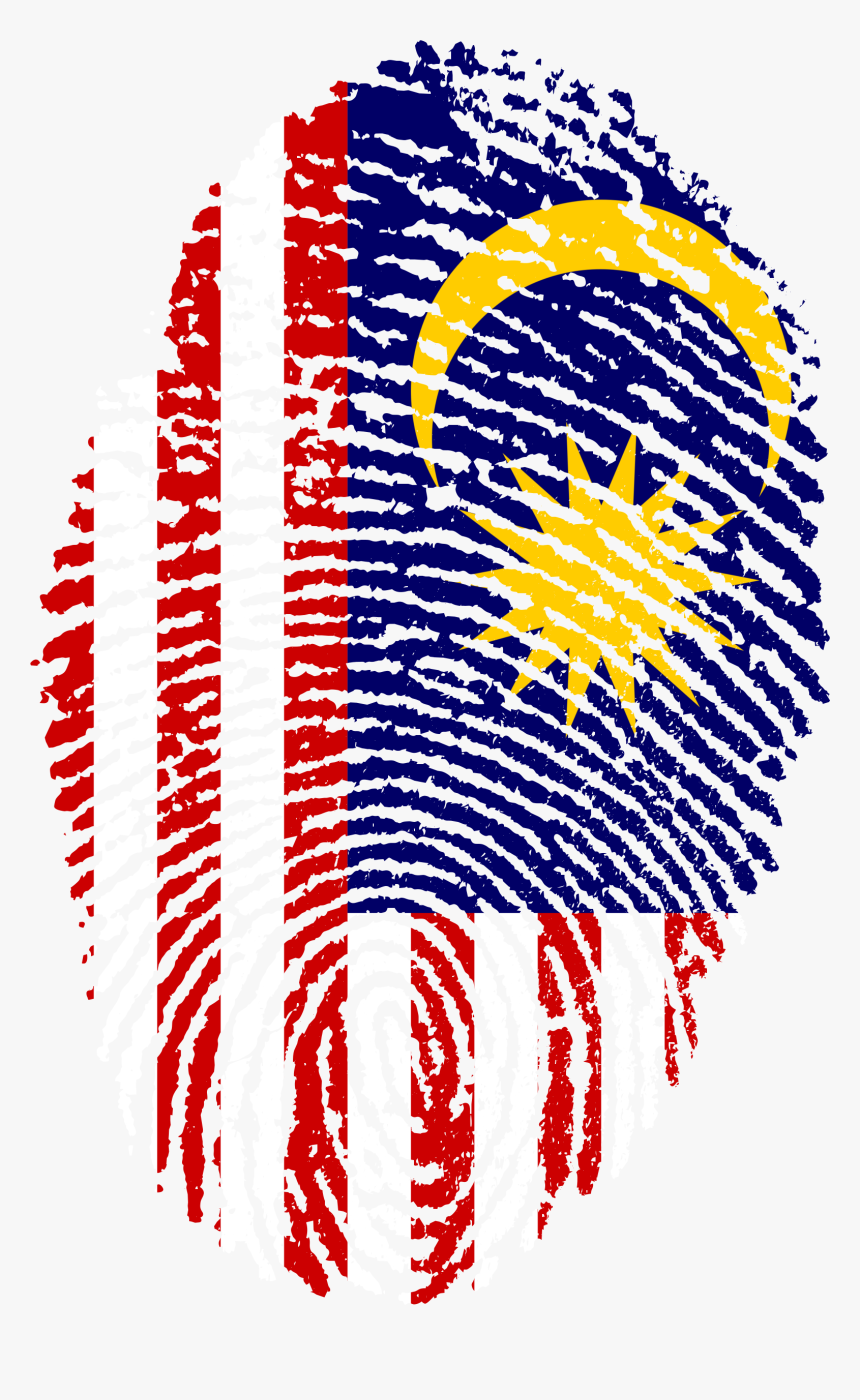 Malaysia Flag Fingerprint, HD Png Download