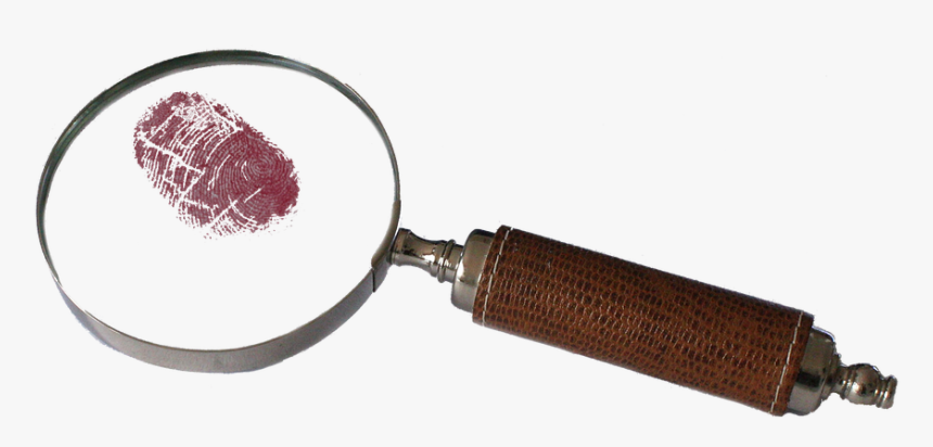 Magnifying, Glass, Png, Bloody, Fingerprint, Detective - Magnifying Glass With Fingerprint Png, Transparent Png