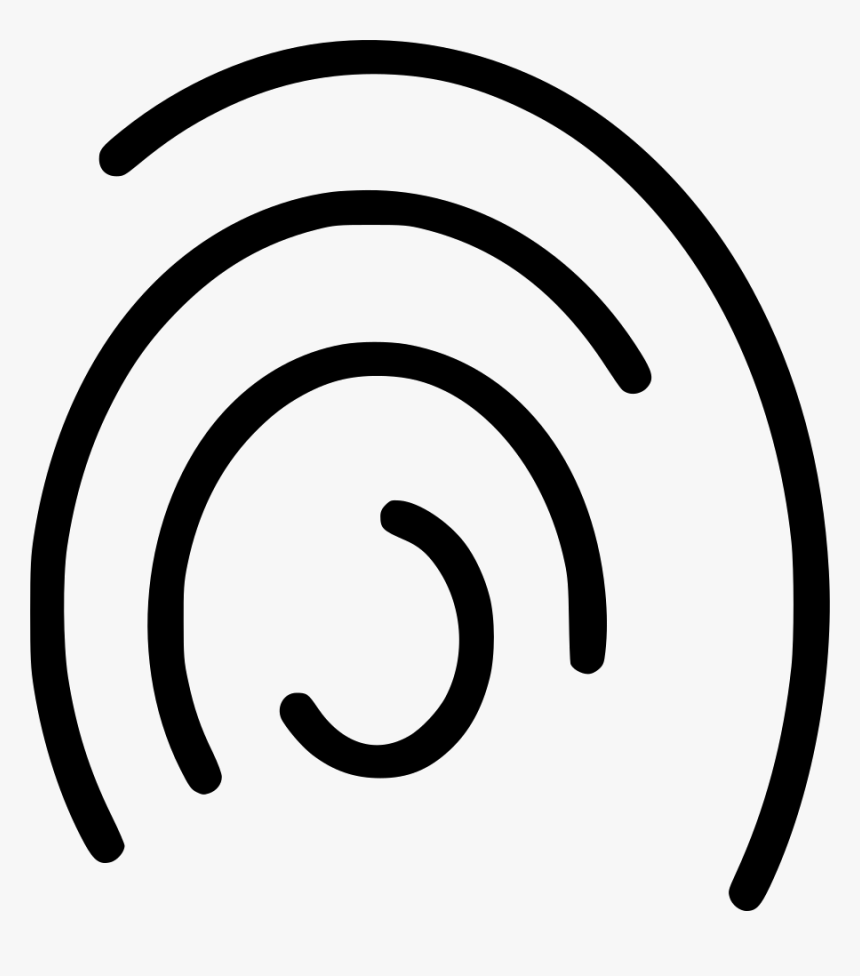 Fingerprint - Circle, HD Png Download