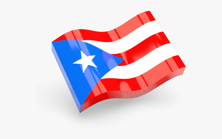 Glossy Wave Icon - Puerto Rico Flag Icon, HD Png Download