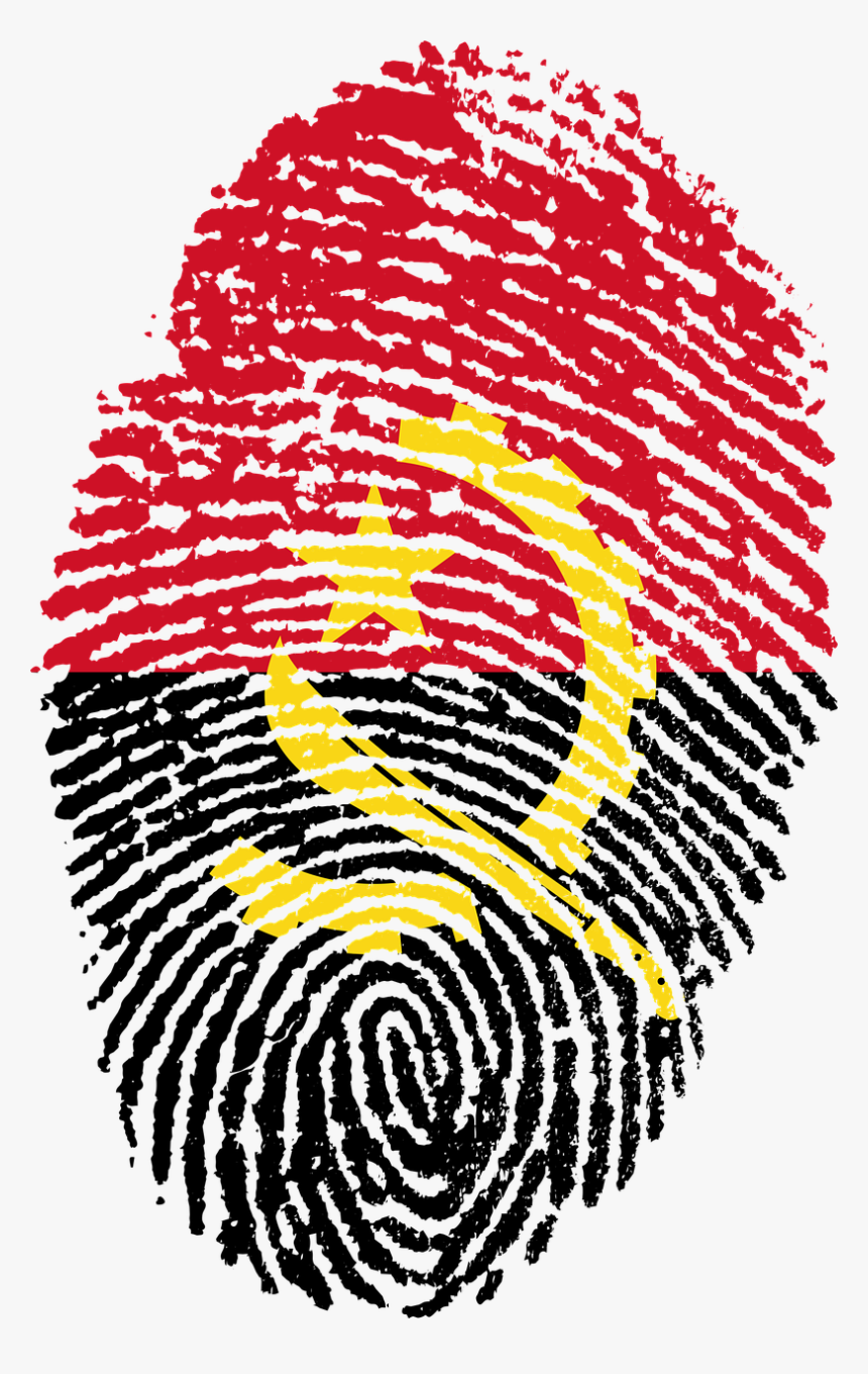 Angola Flag Fingerprint, HD Png Download