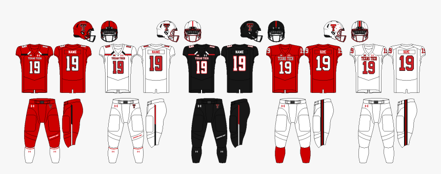 Big12 Uniform Texas Tech - Football Equipment, HD Png Download