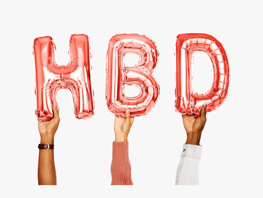 Happy Birthday Text Png, Birthday Text Png, Pngs, Png, - Hbd En Fond Png, Transparent Png
