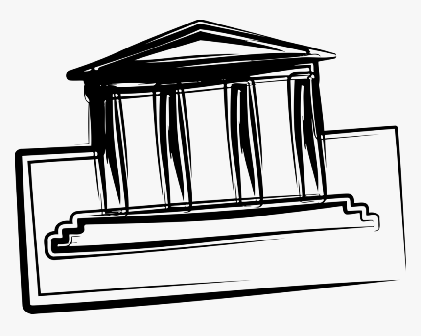 Line Art,monochrome Photography,rectangle - Bank, HD Png Download