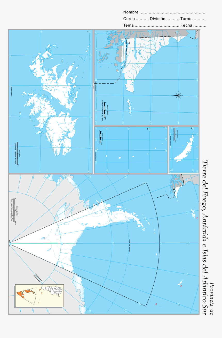 Provincia De Tierra Del Fuego Clip Arts - Atlas, HD Png Download