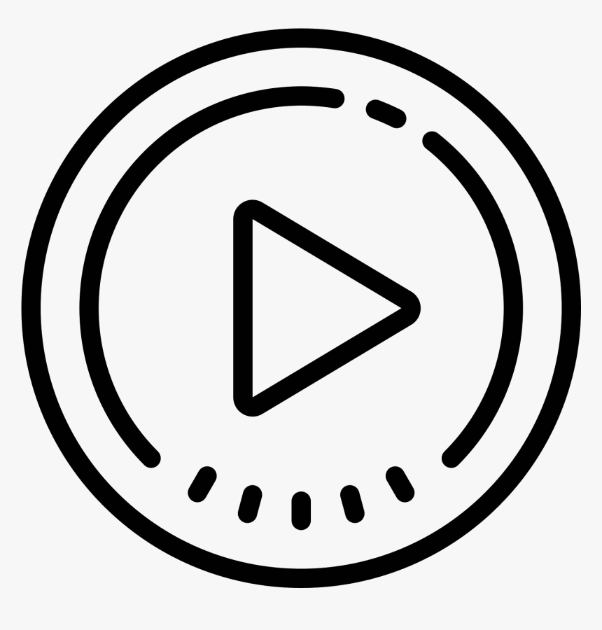 Circled Play Icon - Black And White Number 3, HD Png Download