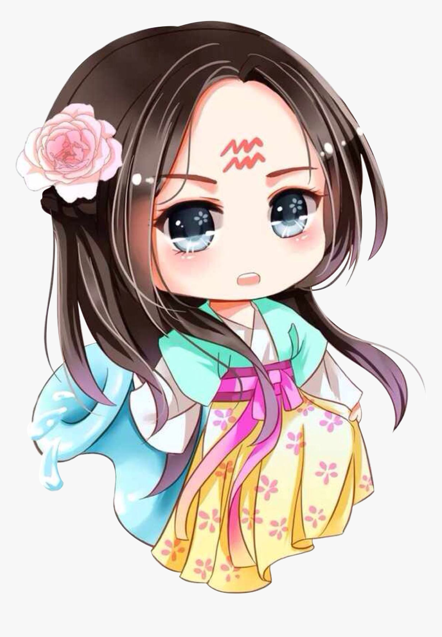 Collection Of Free Capricorn Drawing Anime Girl Download - Aquarius Chibi, HD Png Download