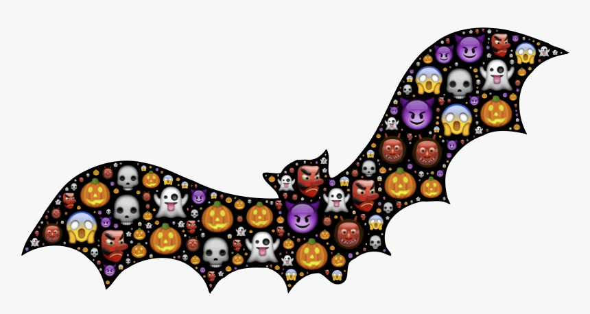 Colorful Halloween Bat Clip Arts - Halloween Bats Clipart, HD Png Download