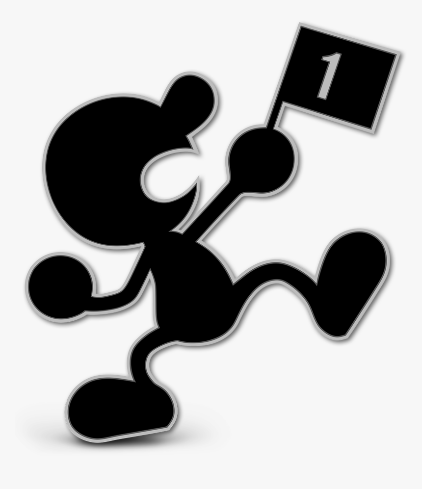 Mr Game And Watch Png - Mr Game And Watch Smash Ultimate, Transparent Png