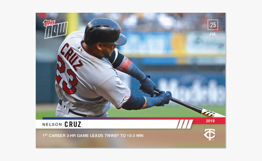 Mlb Topps Now® Card - Nelson Cruz Minnesota Twins, HD Png Download