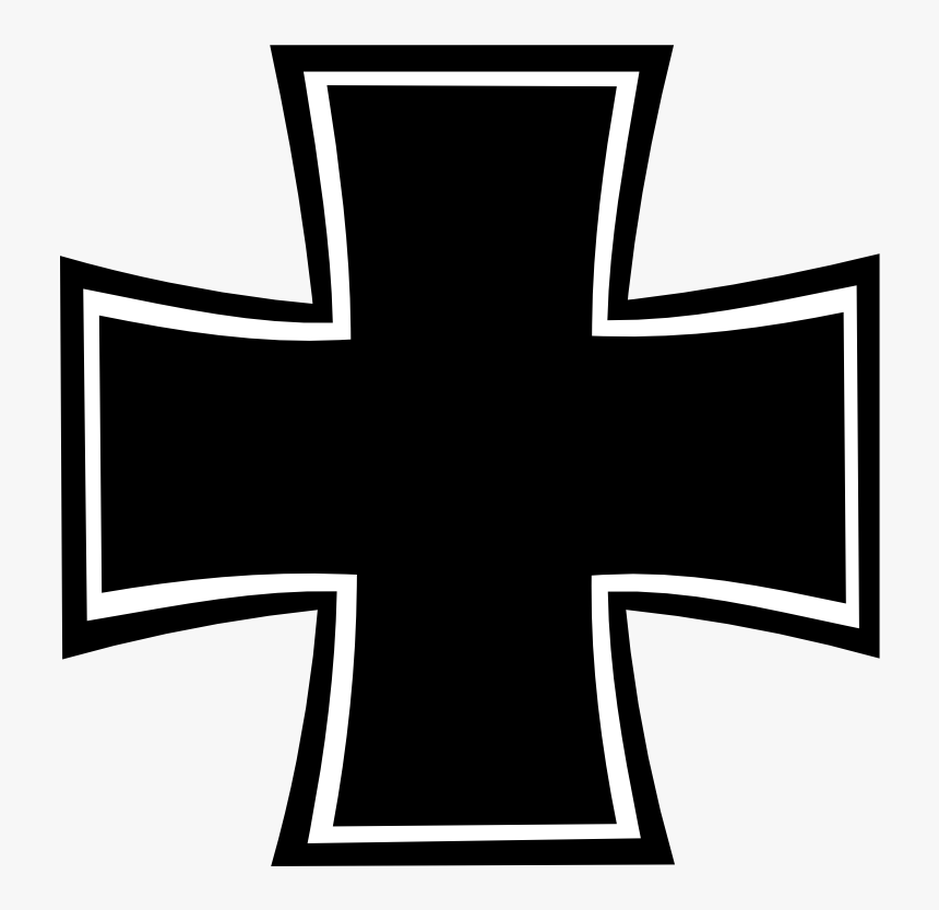 Iron Cross Christian Cross Sticker Cruz Negra Car - Iron Cross Stickers, HD Png Download