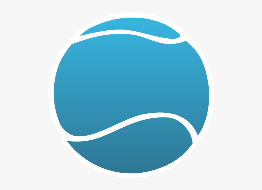 Tennis Ball Static Cling - Blue Tennis Ball Clipart, HD Png Download