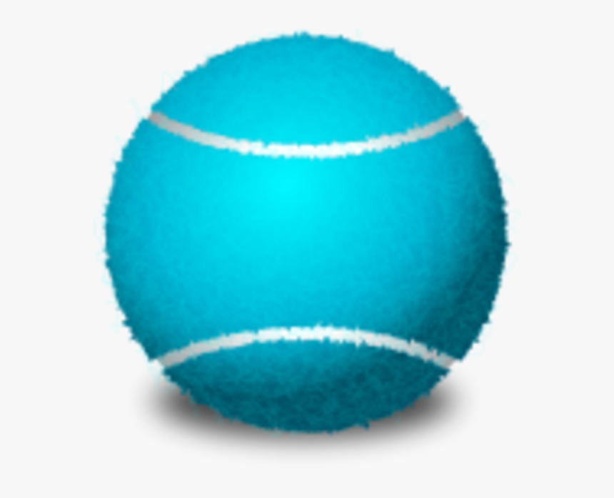 Blue Tennis Ball Racket Png - Blue Tennis Ball Clipart, Transparent Png