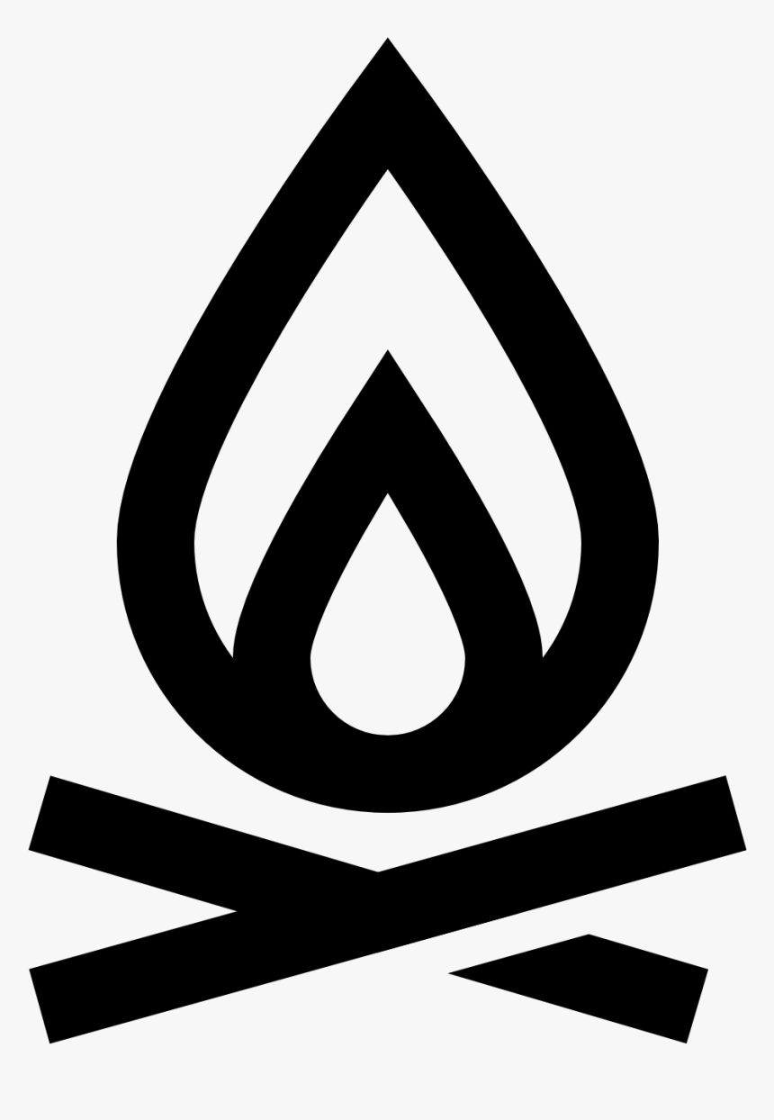 Campfire Symbol, HD Png Download