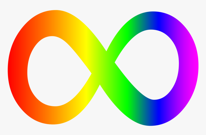 Infinity Symbol Rainbow - Autism Symbol, HD Png Download
