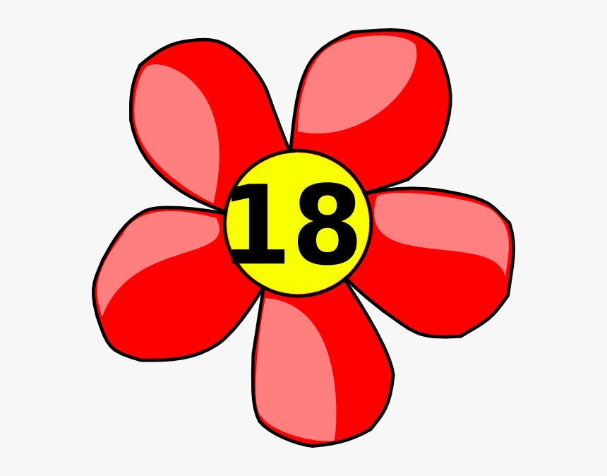 Counting Flower Svg Clip Arts - Flower Clip Art, HD Png Download