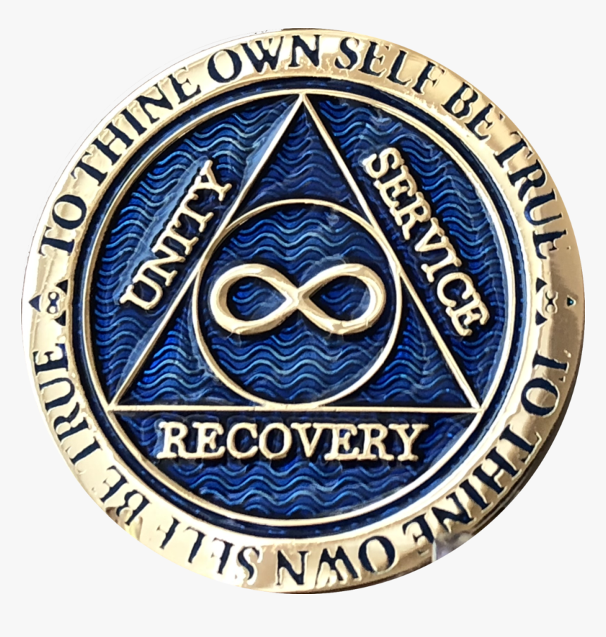Infinity Eternal Aa Medallion Reflex Blue Alcoholics - Emblem, HD Png Download