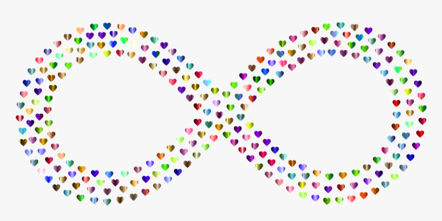 Infinity, Infinite, Repeating, Loop, Forever, Symbol - Colorful Heart With Infinity Symbol, HD Png Download