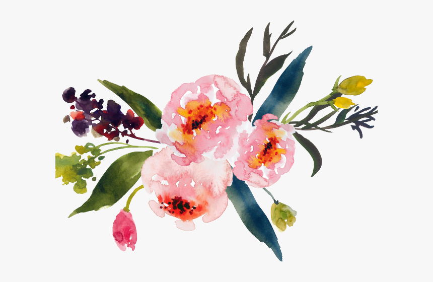 Artistic Clipart Watercolor Paint - Watercolor Flower Transparent Background, HD Png Download