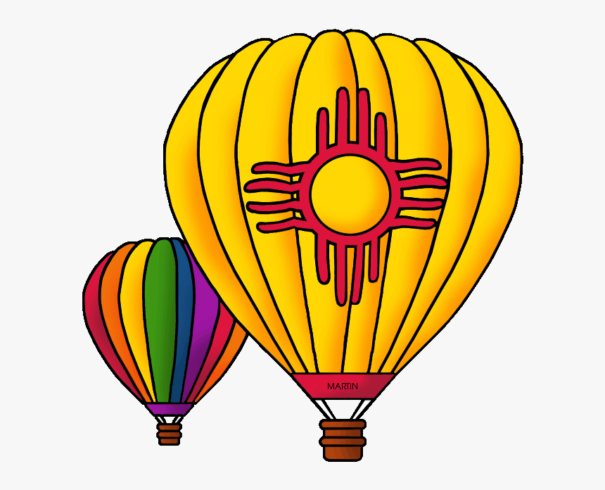 New Mexico State Aircraft Hot Air Balloon - New Mexico Hot Air Balloon Clipart, HD Png Download