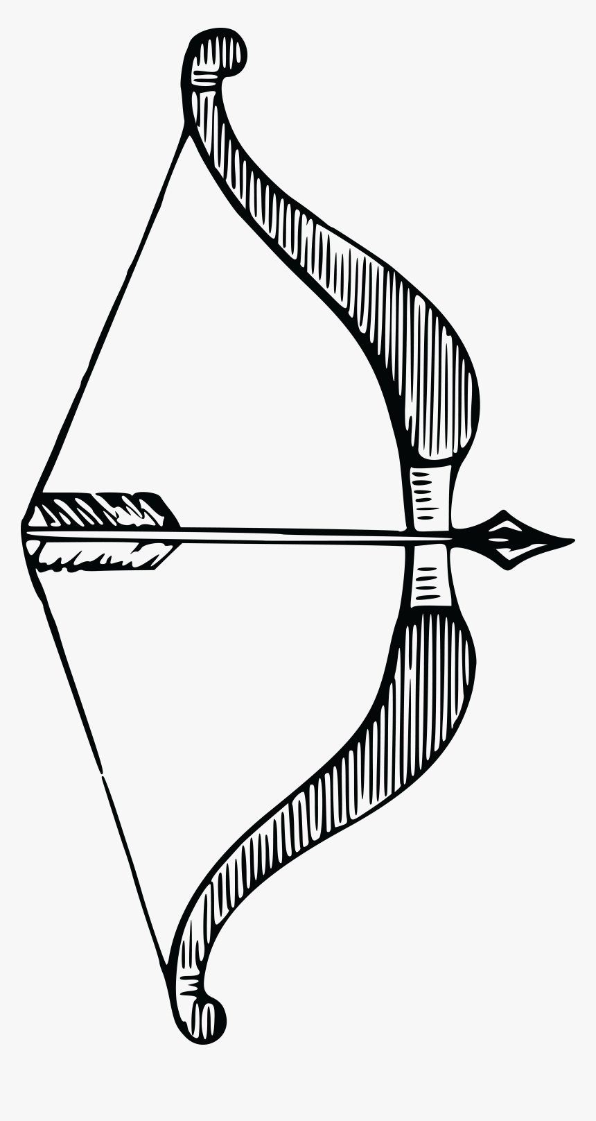 Black And White Archery Clipart, HD Png Download