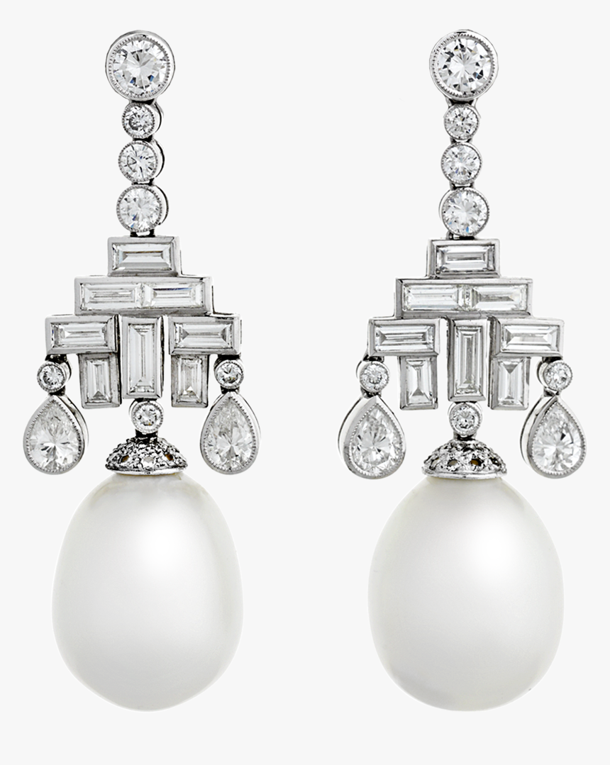South Sea Pearl Drop Earrings - South Sea Drop Pearl Earrings, HD Png Download