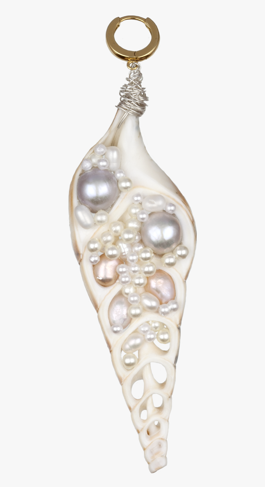 Spice Up Your Life Shell Pearls Earring Wald Berlin - Pearl, HD Png Download
