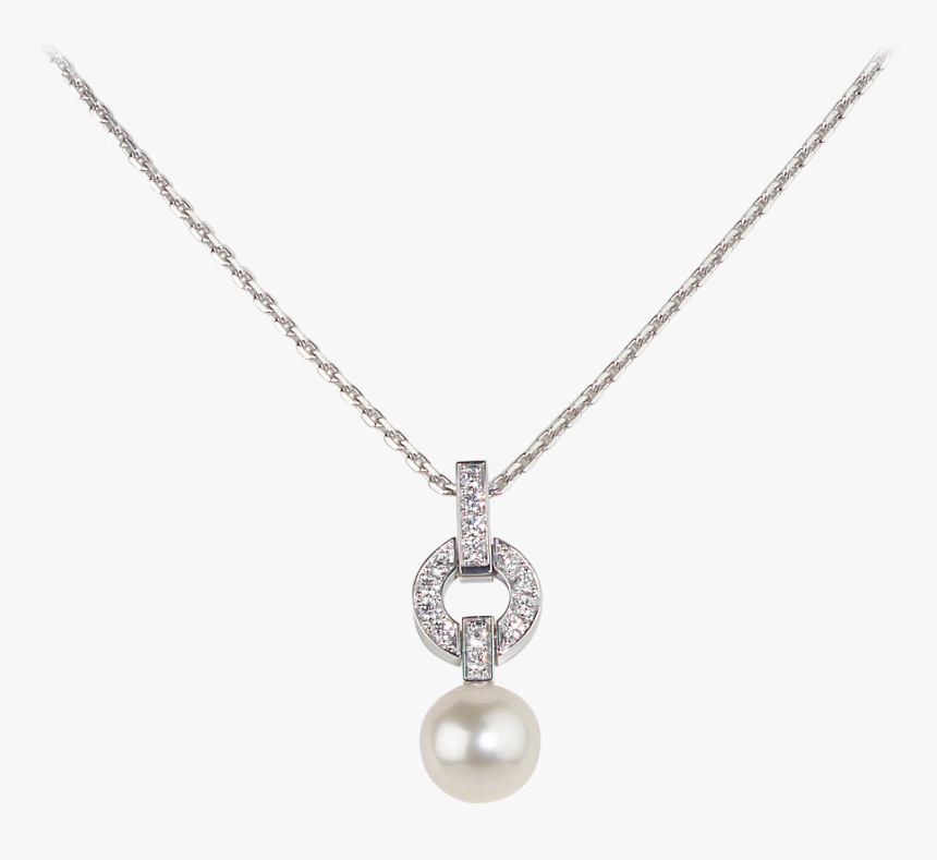 Transparent Diamonds And Pearls Png - Diamond Heart Necklace Collier Perle Cartier Colier, Png Download