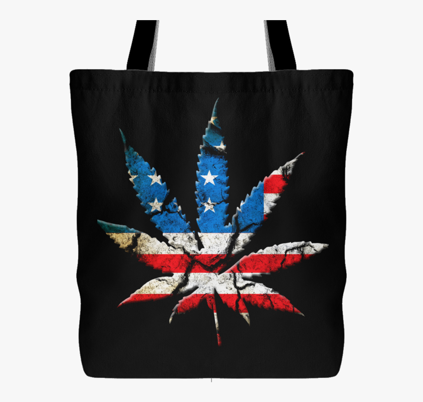 American Pot Leaf Tote - Cannabis, HD Png Download