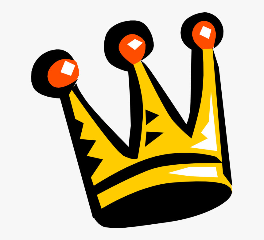Vector Illustration Of Crown Symbolic Monarch Or Royalty - Crown Icon, HD Png Download
