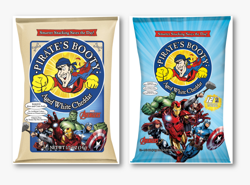 Pirate S Booty Avengers - Cheese Doodles Pirate's Booty, HD Png Download
