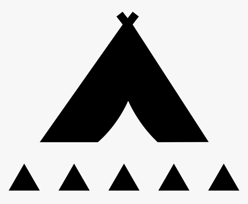 Tribal Tent With Small Triangles - Triangulo Tribal Png, Transparent Png
