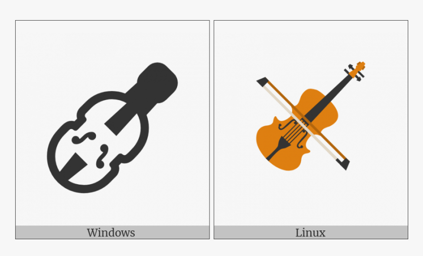 Violin On Various Operating Systems - Illustration, HD Png Download