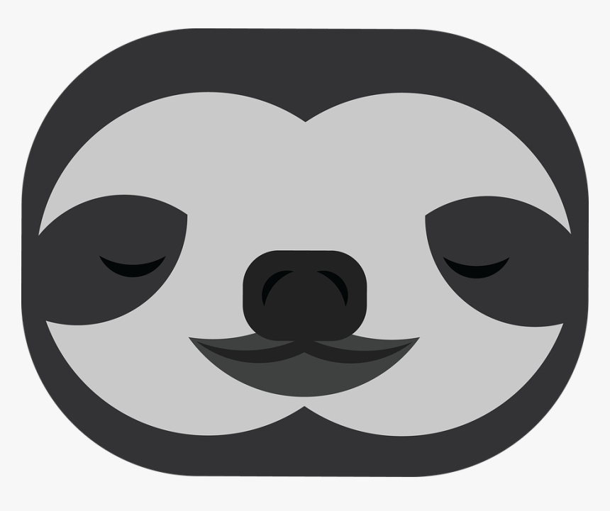 Sloth, Illustrator, Sleepy, Cute, Animal, Cartoon, HD Png Download