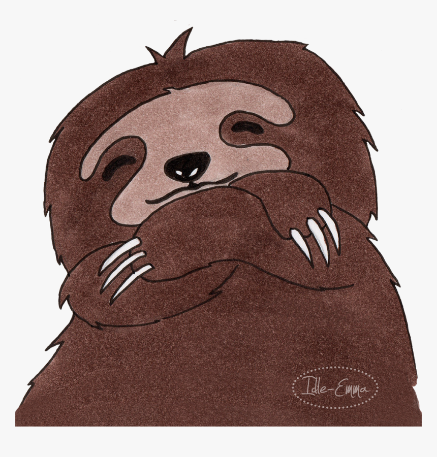 Happy Sloth - Illustration, HD Png Download