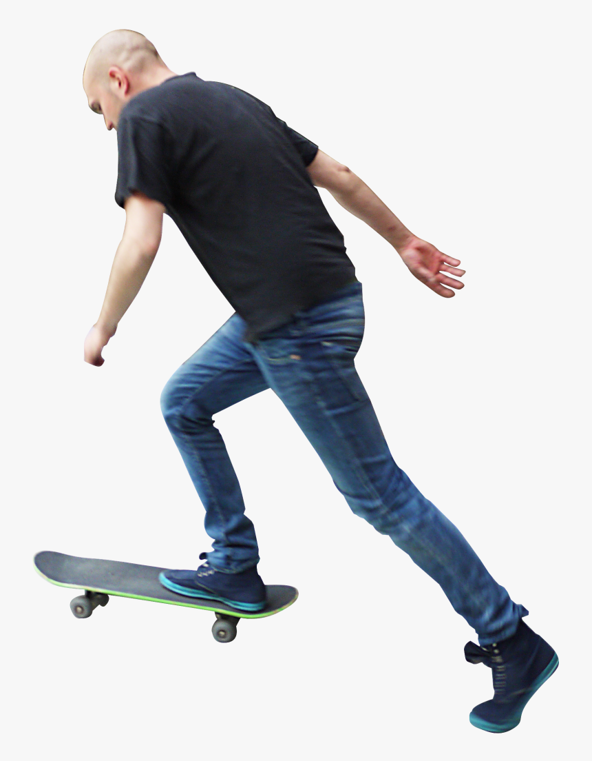 Skateboard Png Image - Skateboarder Png, Transparent Png