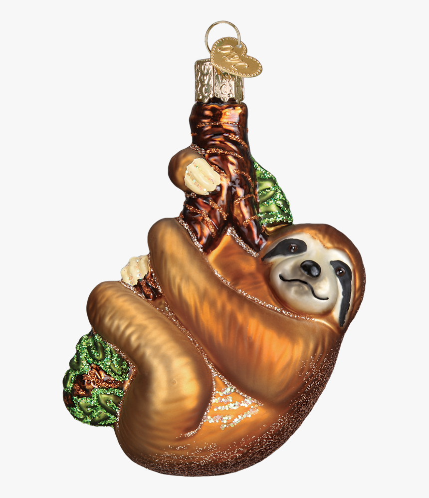 Sloth Ornament - Old World Christmas, HD Png Download