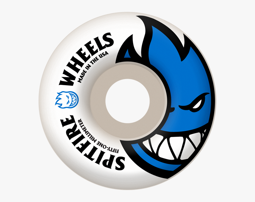 Skateboard Wheel Png - Blue Spitfire Wheels, Transparent Png