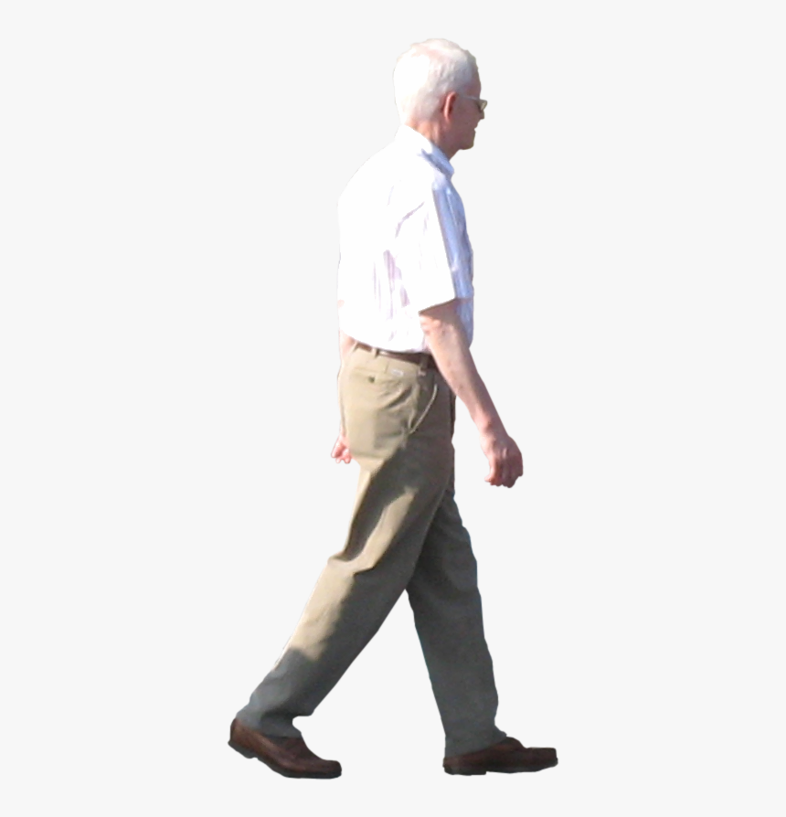 Png Of Side View Of Man With A Baseball Cap - Man Walking Png, Transparent Png